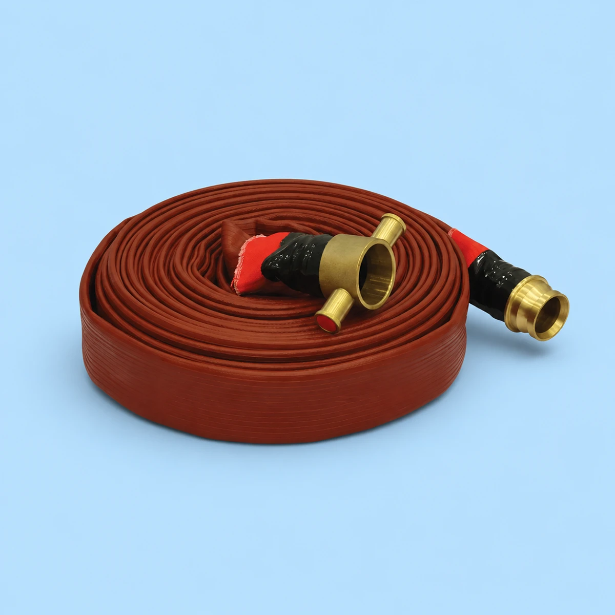MERAJ red lay-flat firefighting delivery hose