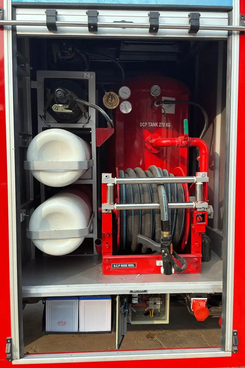 Forest Fire Vehicle pump panel detail
