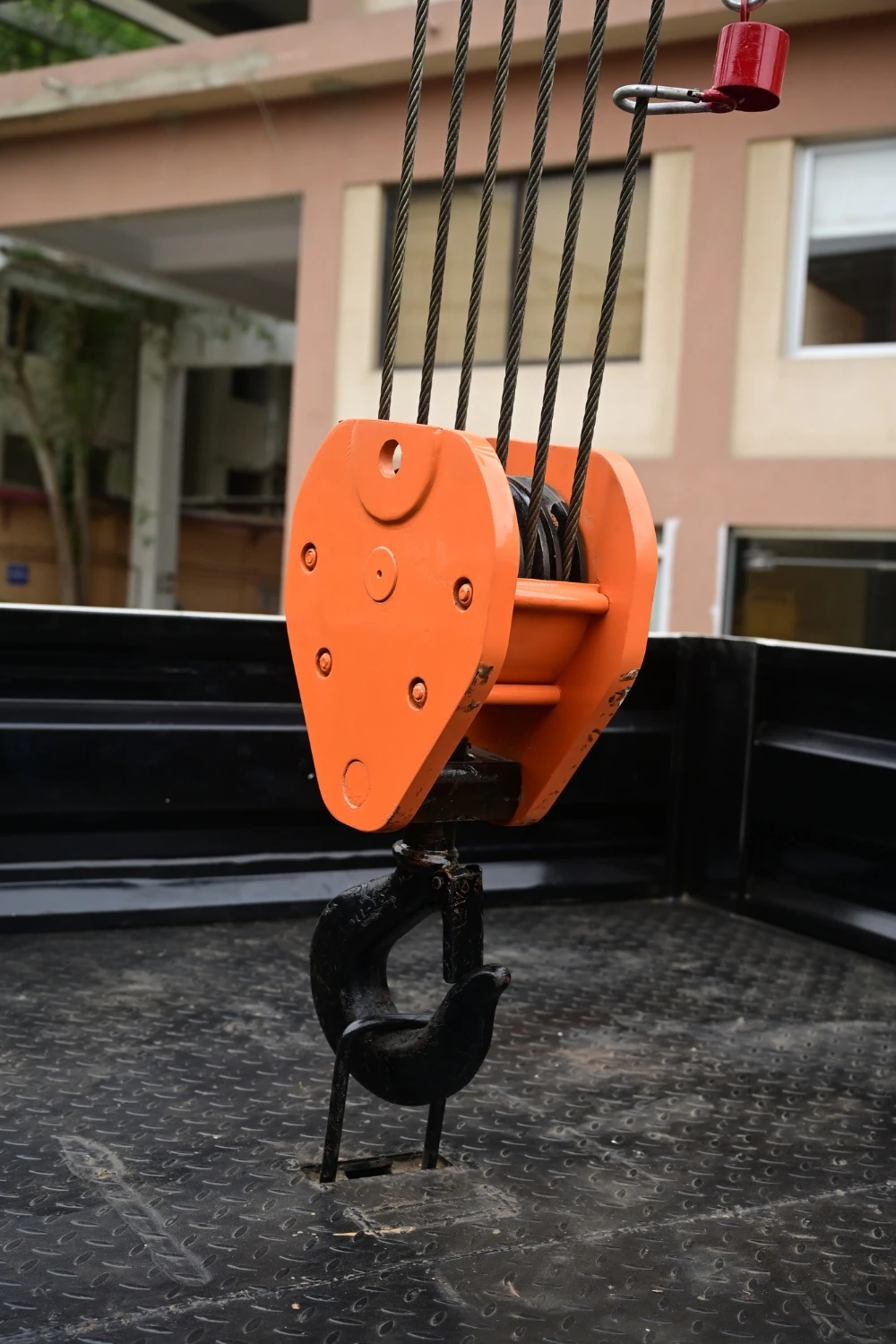 Meraj Telescopic Crane safety hook detail